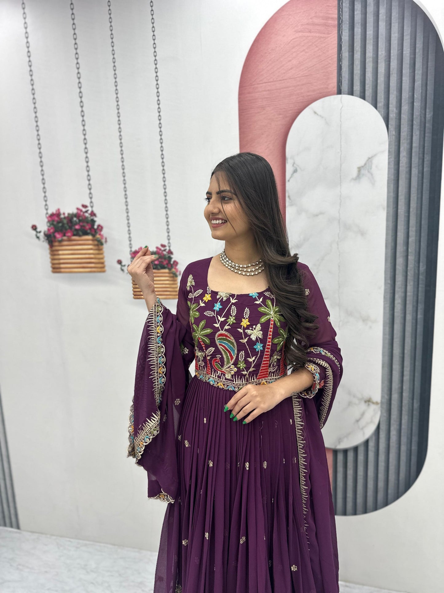 Prinshi Elegant Anarkali Suit Set