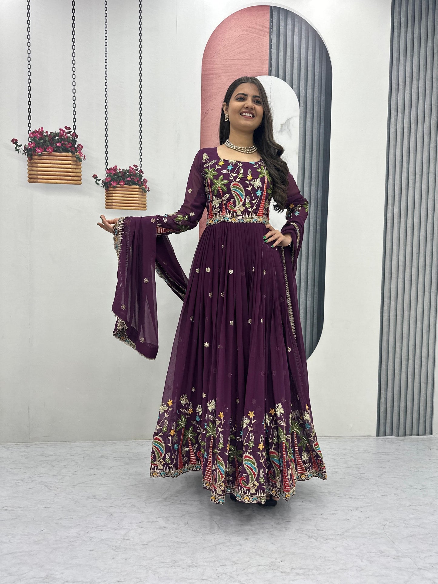Prinshi Elegant Anarkali Suit Set