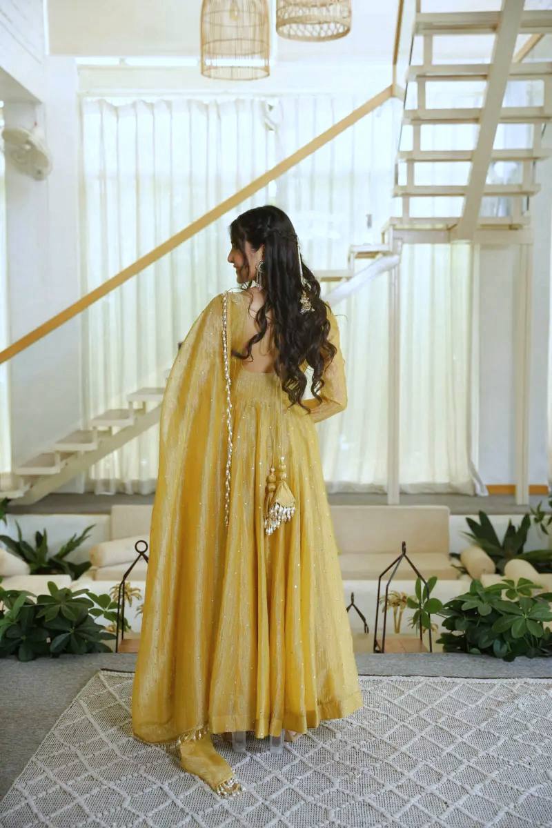 Salsa Traditional  Foil Anarkali Suit Set
