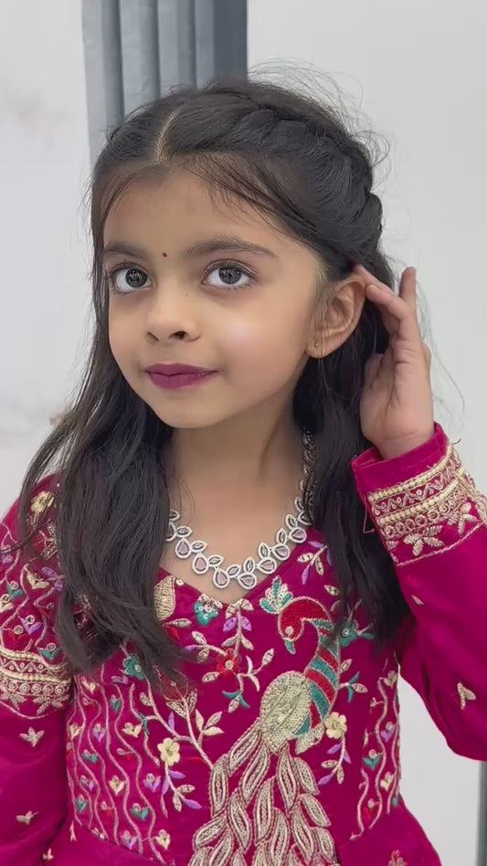 Kids Heavy Traditional Crop Top with Shrug