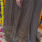 CHOCLATE STAR EMBROIDERED GEORGETTE SUIT SET TD-120