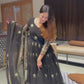 BLACK COLOR PREMIUM EMBROIDERED SUIT SET TD-374