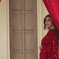 MAROON COLOUR  READYMADE ANARAKALI SUIT SET