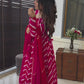 PINK LEHERIYA ORGANZA SUIT SET