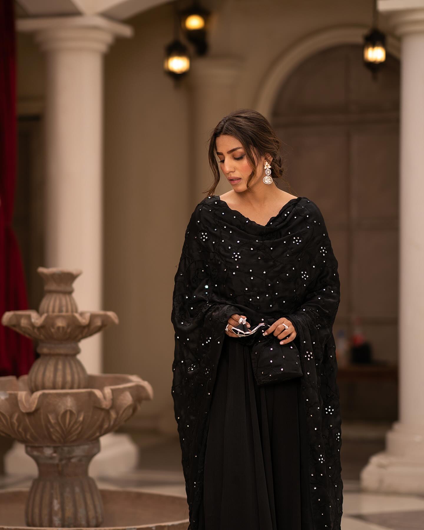 BLACK COLOUR READYMADE SUIT SET