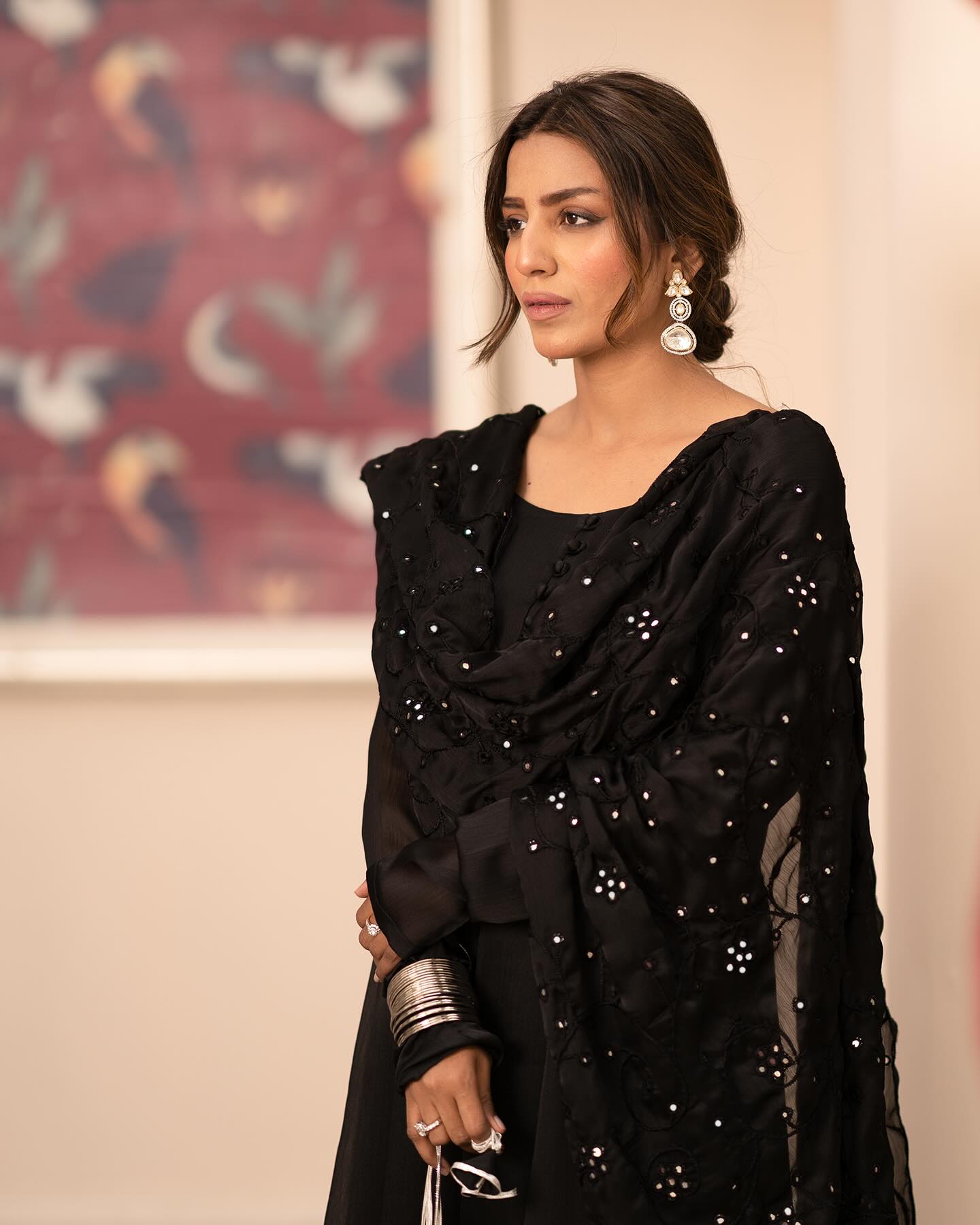 BLACK COLOUR READYMADE SUIT SET