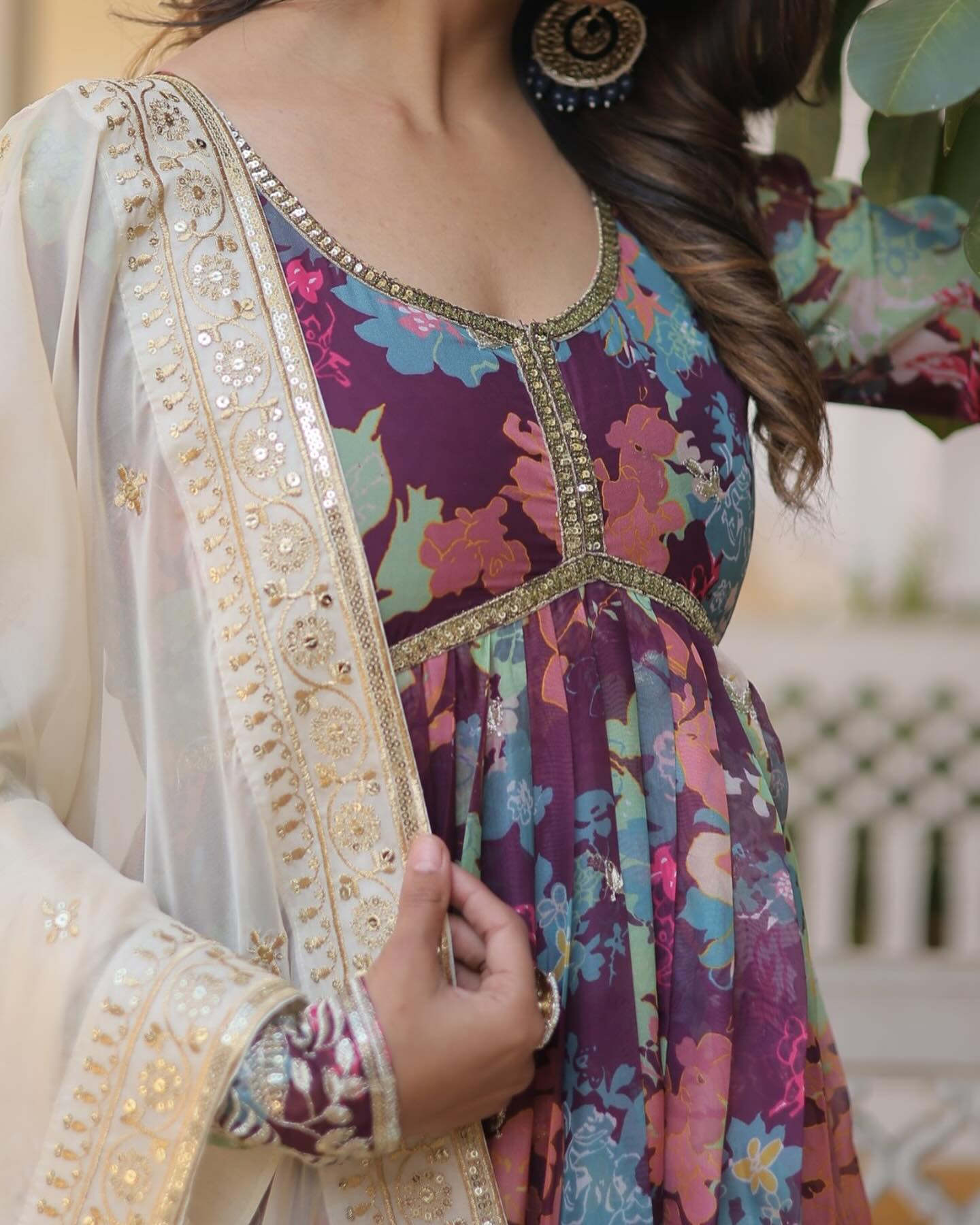 Faux Georgette With digital print Anarkali Suit-TD-125-JABU