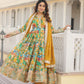 *Faux Georgette With digital print Anarkali Suit TD-129