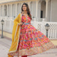 *Faux Georgette With digital print Anarkali Suit TD-129