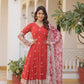 KAVITA' DESIGNER READYMADE GOWN td-131 RED