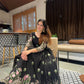 BLACK COLOR PREMIUM EMBROIDERED SUIT SET TD-374
