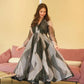 HEERAT BLACK AND GREY ORGANZA SUIT SET