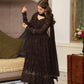 BLACK EMBROIDERED GEORGETTE SUIT SET