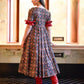 RAYON GOWN KURTA AND PENT SET  WL-7005