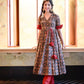 RAYON GOWN KURTA AND PENT SET  WL-7005