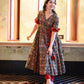 RAYON GOWN KURTA AND PENT SET  WL-7005