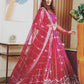 RED MOROON NET LEHENGA CHOLI SET WL- 3010