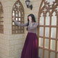 Faux Blooming With Sequins-Multi & Zari Embroidered Work LW-9122  Wine colour GOWN