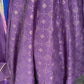 PURPLE EMBROIDERED GEORGETTE SILK ANARKALI  SUIT SET