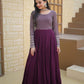 Faux Blooming With Sequins-Multi & Zari Embroidered Work LW-9122  Wine colour GOWN