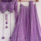 Purple Colour Embroidered Attractive Party Wear Silk Lehenga choli WL 170